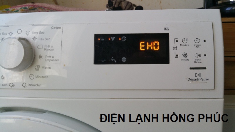 máy giặt electrolux báo lỗi eh0