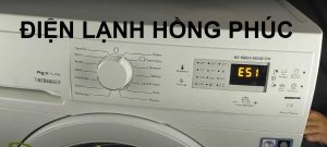 Máy giặt electrolux báo lỗi E51