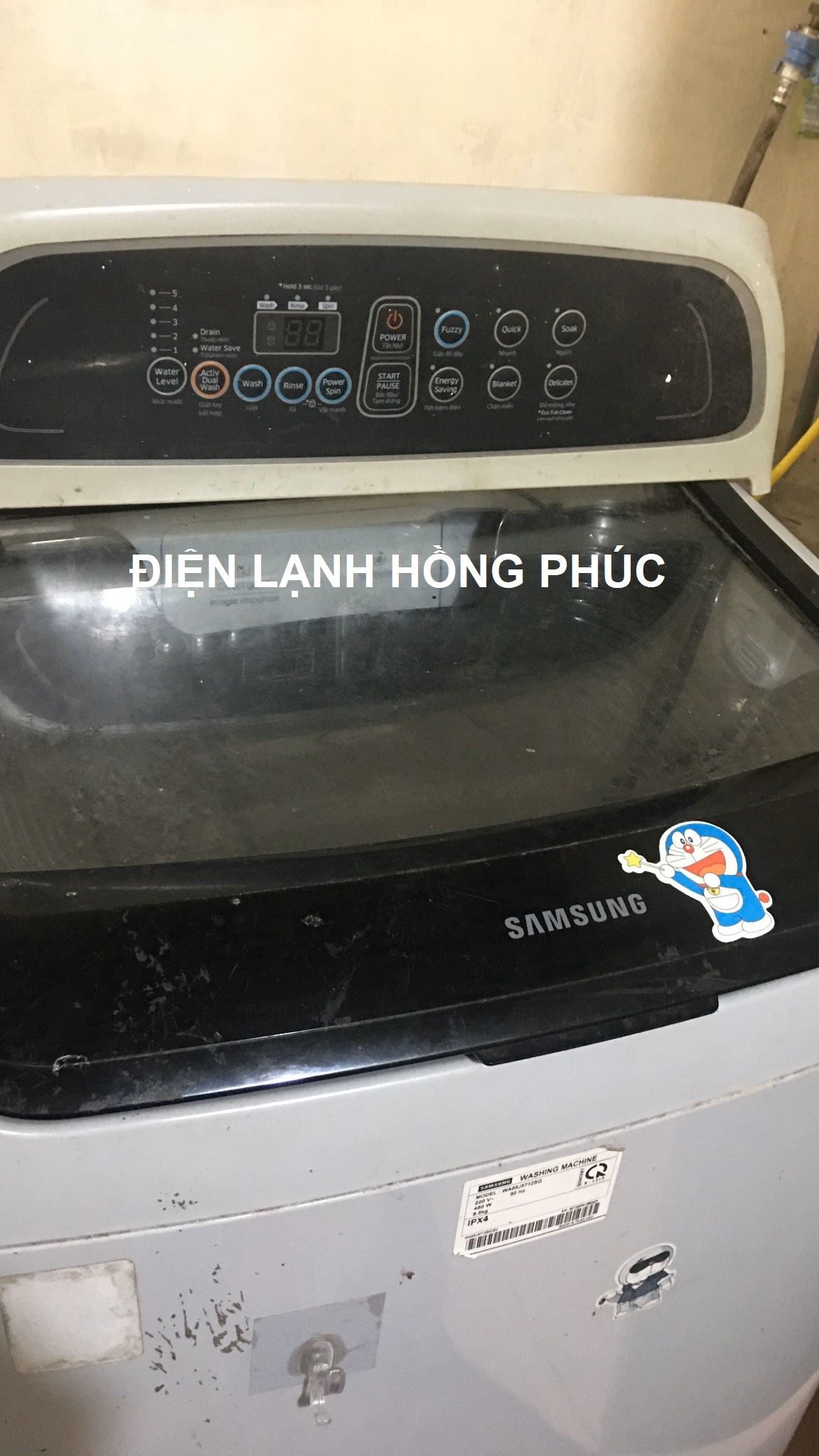 sửa máy giặt samsung không hiển thị màn hình
